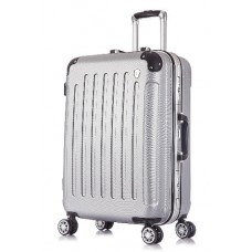 Чемодан на защелках L’case Roma Серебро (XL)