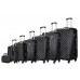 Чемодан с расширением L’case Krabi-22 Черный (M)