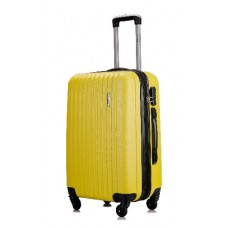 Чемодан с расширением L’case Krabi-22 Желтый (M)