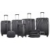 Чемодан с расширением L’case Bangkok-22 Черный (M)