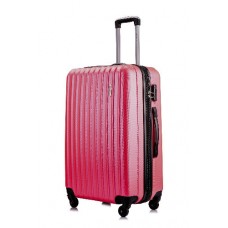 Чемодан с расширением L’case Krabi-22 Розовый (M)