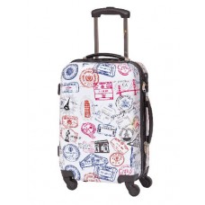 Чемодан SunVoyage Штампы белые (XL)
